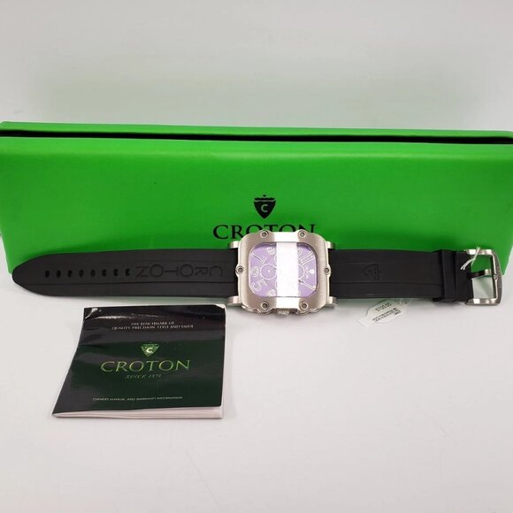 (80187-2) Croton Industrial Multi Function Auto Watch - Picture 2 of 14